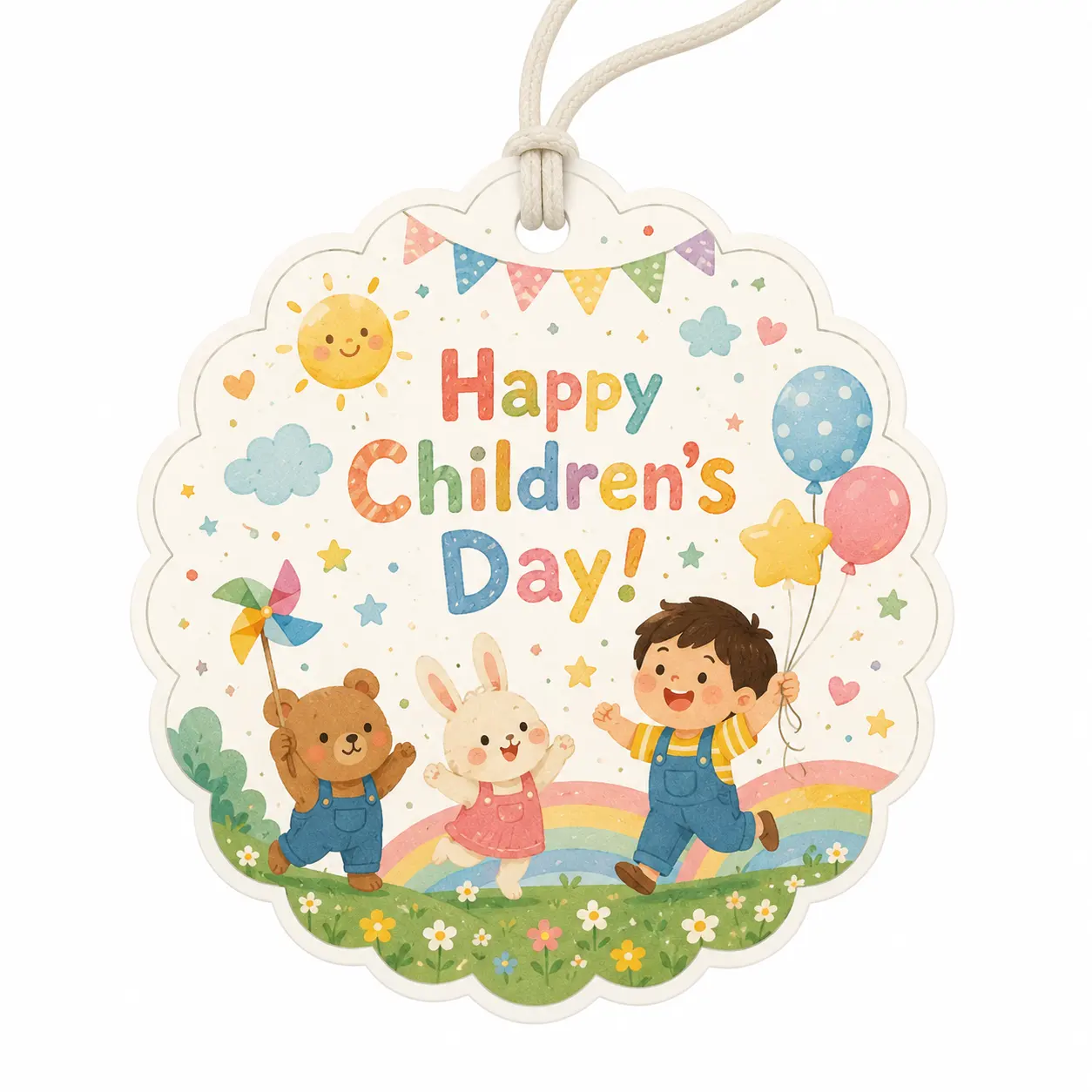 Buona Giornata dei Bambini per ambienti appesa