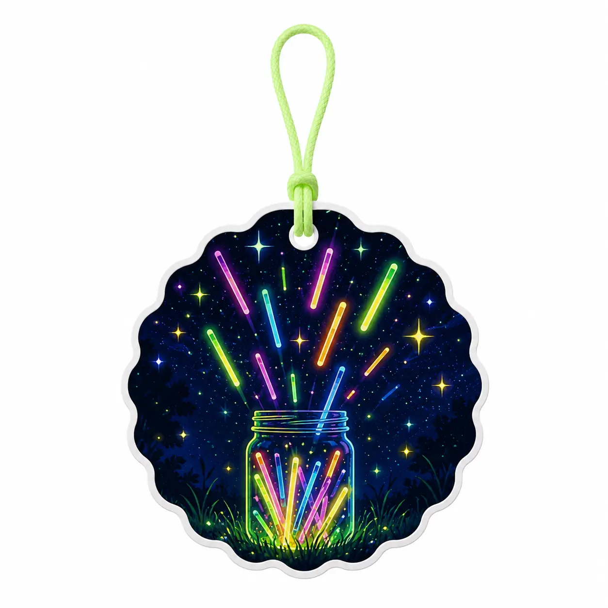 Deodorante per ambienti al neon con bastoncini luminosi