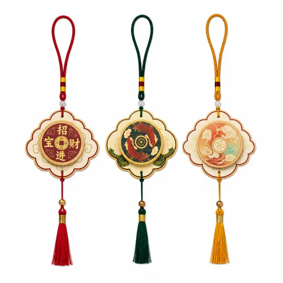 Chinese decorative scented cards with tassel design